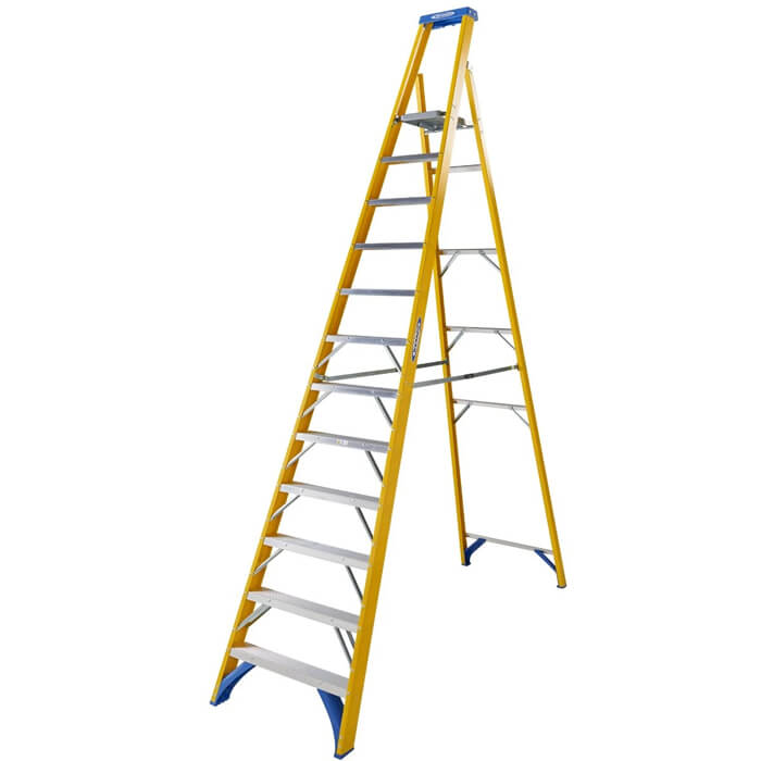 Werner Fibreglass Platform Stepladders