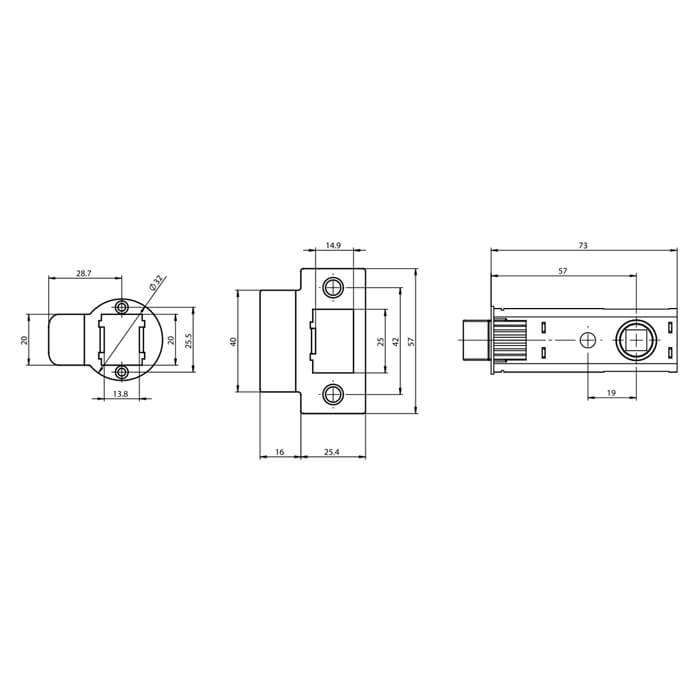 Union Push Fit Tubular Bolt Polished Brass