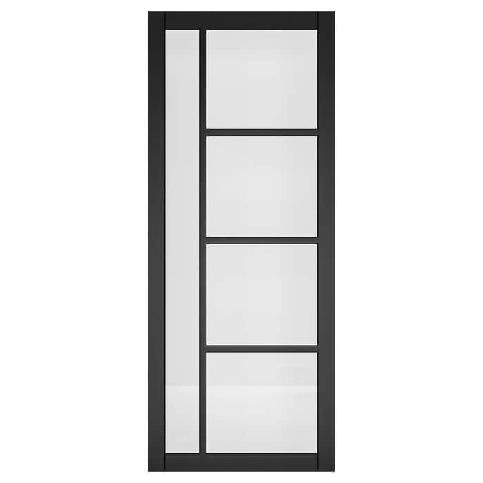 Deanta Brixton Pre-Finished Black 5-Lites Internal Glazed Door