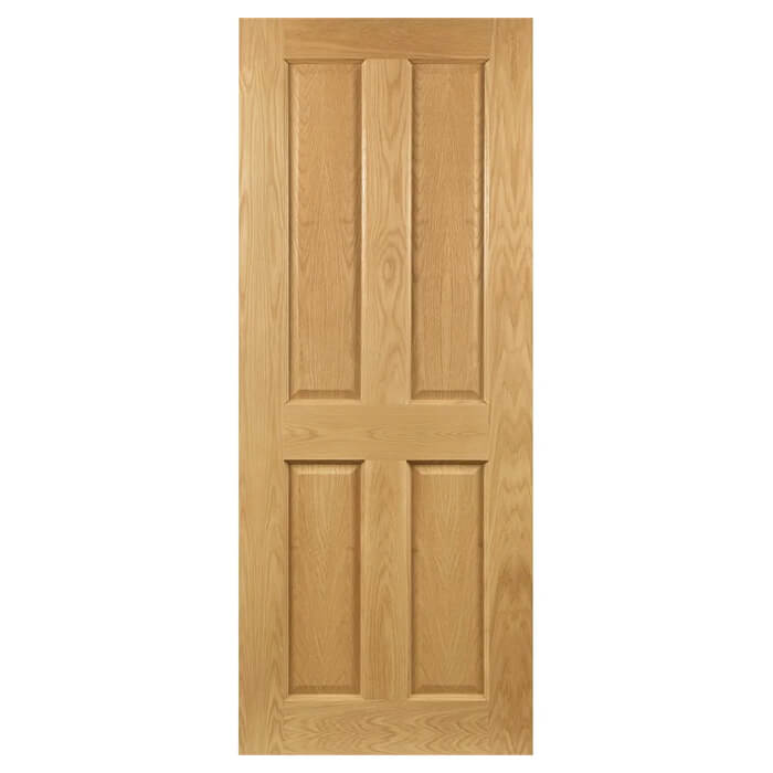 Deanta Bury Pre-Finished Oak 4-Panels Internal Door