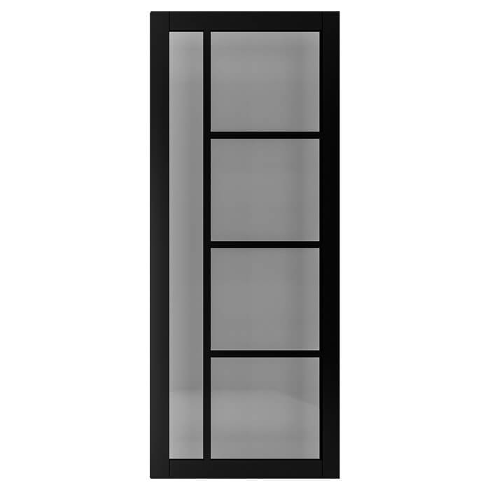 Deanta Brixton Pre-Finished Black 5-Lites Internal Tinted Glazed Door