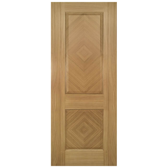 Deanta Kensington Pre-Finished Oak 2-Panels Internal Door