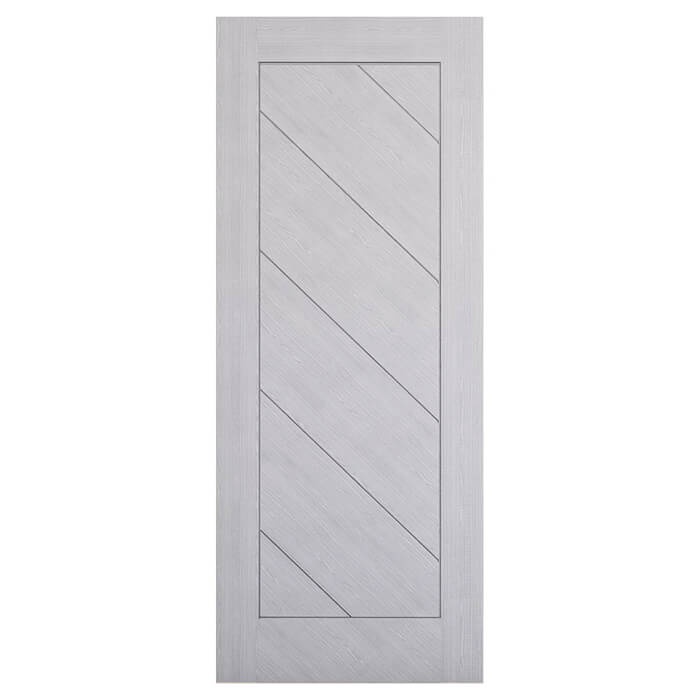 Deanta Torino Pre-Finished Light Grey Ash 6-Panels Internal Fire Door