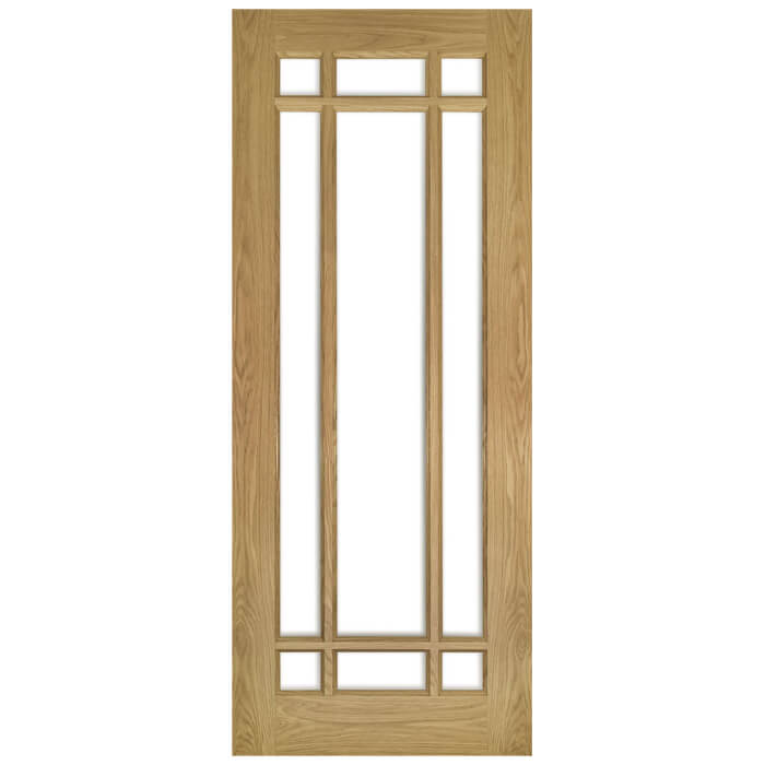 Deanta Kerry Un-Finished Oak 9-Lites Internal Glazed Door