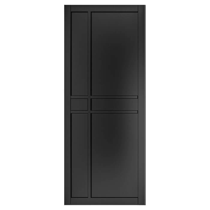 Deanta Dalston Pre-Finished Black 5-Panels Internal Door