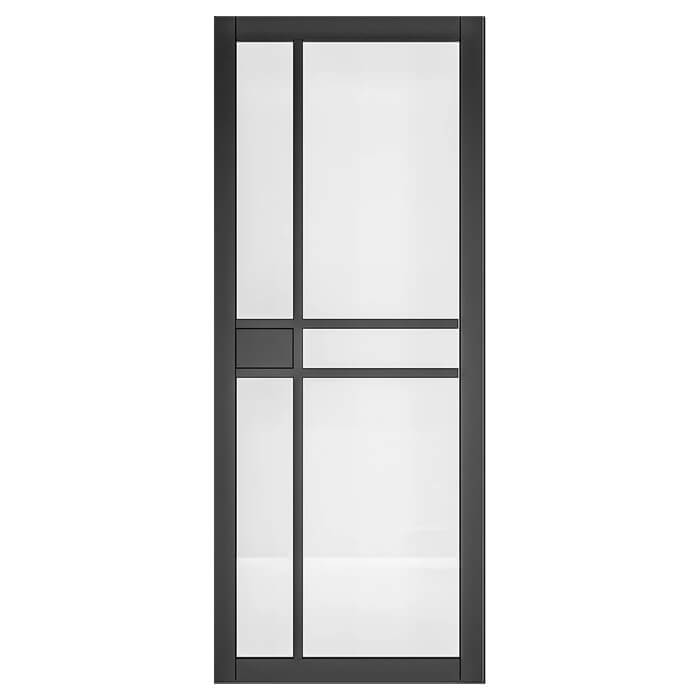 Deanta Dalston Pre-Finished Black 5-Lites Internal Glazed Door