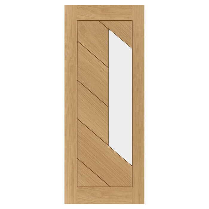 Deanta Torino Pre-Finished Oak 6-Panels 1-Lite Internal Glazed Door