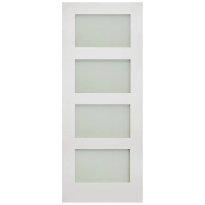 Deanta Coventry White Primed 4-Lites Internal Obscure Glazed Door