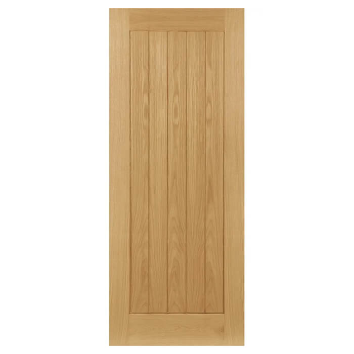 Deanta Ely Pre-Finished Oak 1-Panel Internal Door