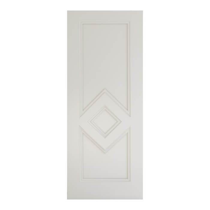 Deanta Ascot White Primed 3-Panels Internal Fire Door