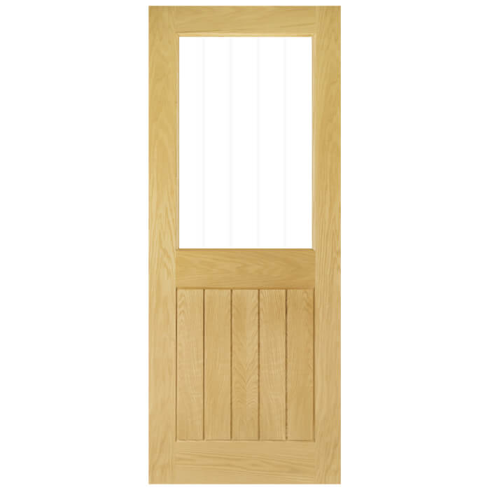 Deanta Ely Pre-Finished Oak 1-Panel 1-Lite Internal Glazed Door