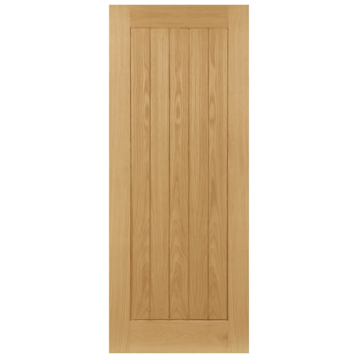 Deanta Ely Un-Finished Oak 1-Panel Internal Door