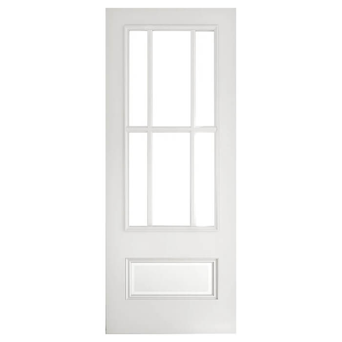 Deanta Canterbury White Primed 1-Panel 6-Lites Internal Glazed Door