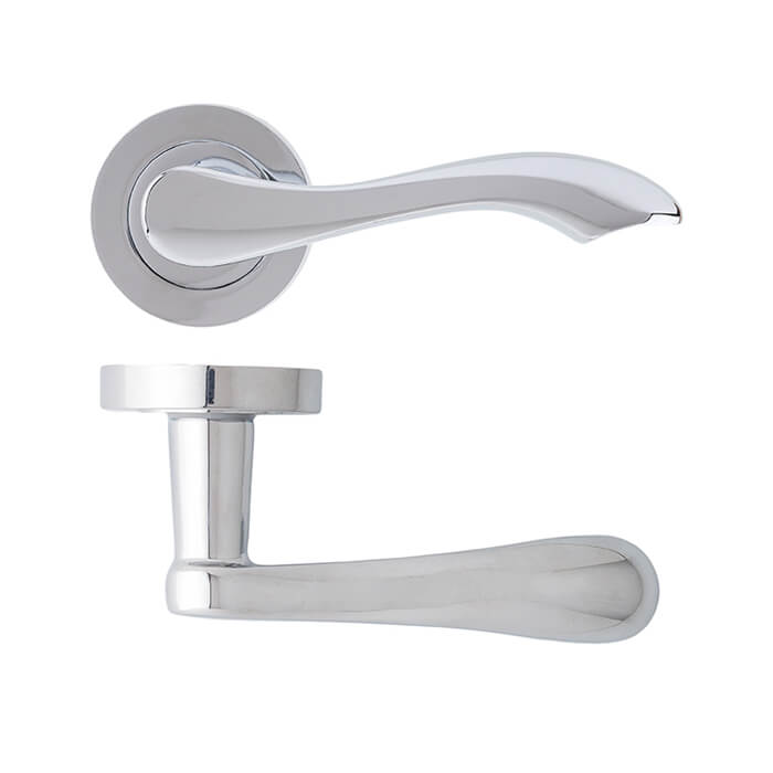 Deanta Veritas Polished Chrome Door Handle