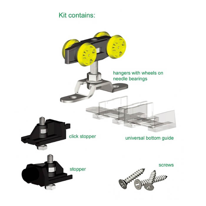 Rothley Herkules Single Sliding Door Track System 60 Kg Without Track