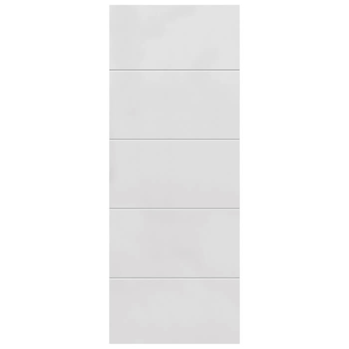 JB Kind White Primed Horizontal 4 Line 5-Panels Internal Door