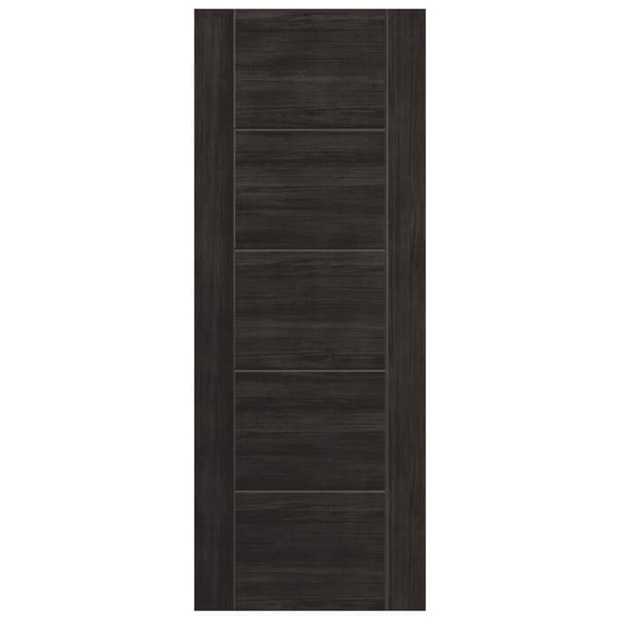 JB Kind Tigris Cinza Pre-Finished Dark Grey 5-Panels Laminate Internal Fire Door