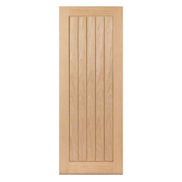 JB Kind Thames Un-Finished Oak 1-Panel Internal Fire Door