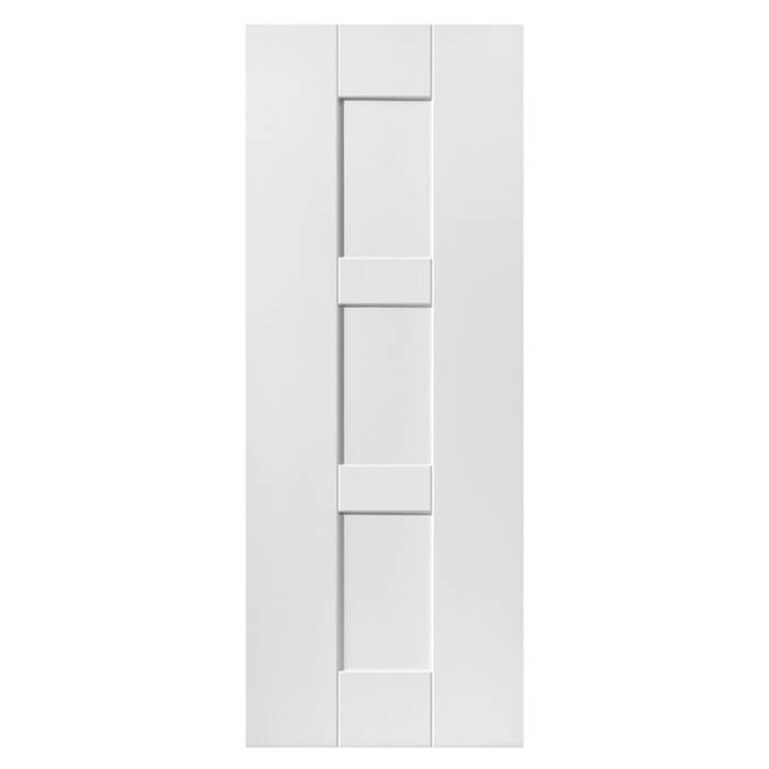 JB Kind Geo White Primed 3-Panels Internal Door