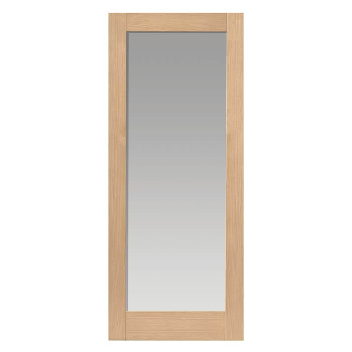 JB Kind Fuji Un-Finished Oak 1-Lite Internal Glazed Door