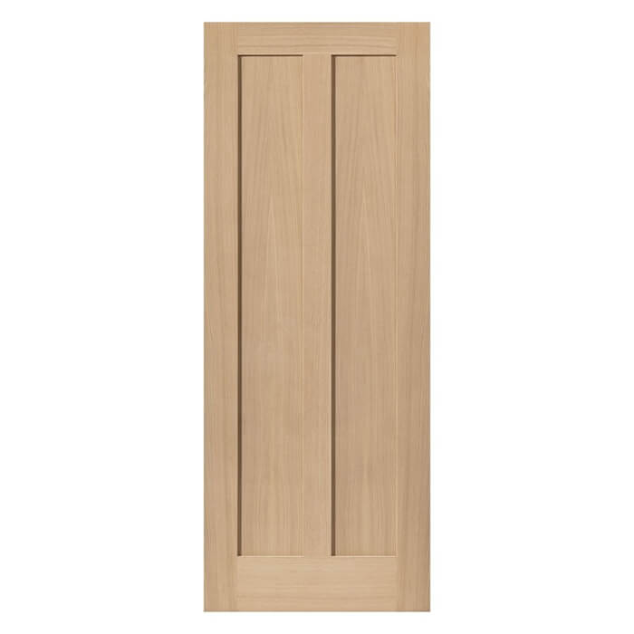 JB Kind Eiger Un-Finished Oak 2-Panels Internal Door