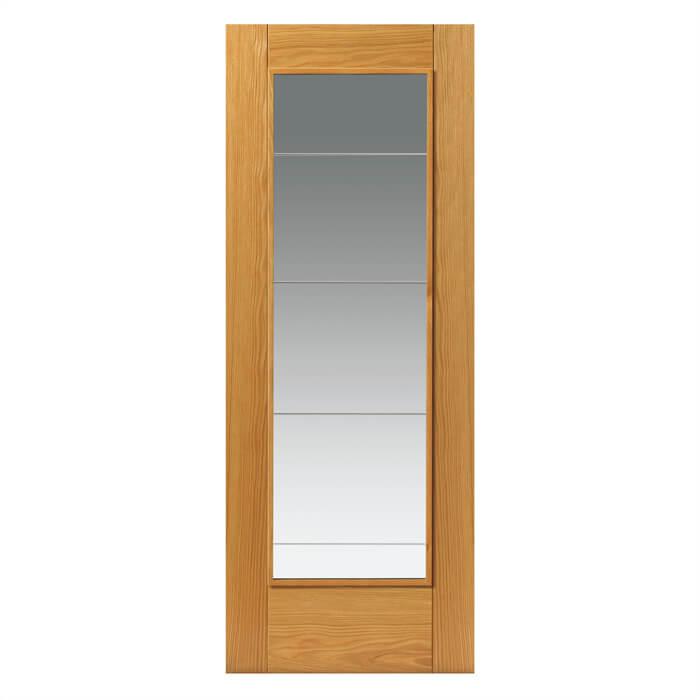 JB Kind Medina Pre-Finished Oak 1-Lite Internal Glazed Door