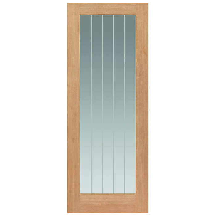 JB Kind Thames Un-Finished Oak 1-Lite Internal Glazed Door