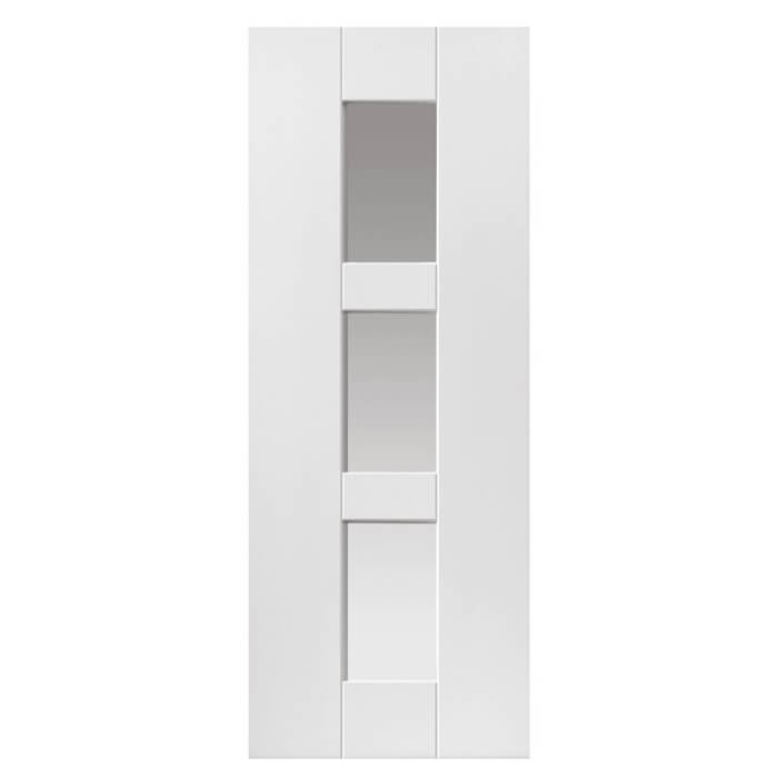 JB Kind Geo White Primed 3-Lites Internal Glazed Door