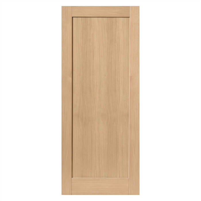 JB Kind Etna Un-Finished Oak 1-Panel Internal Door