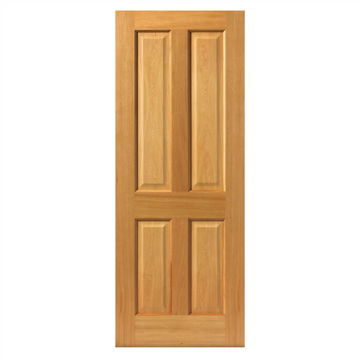 JB Kind Sherwood Pre-Finished Oak 4-Panels Internal Door