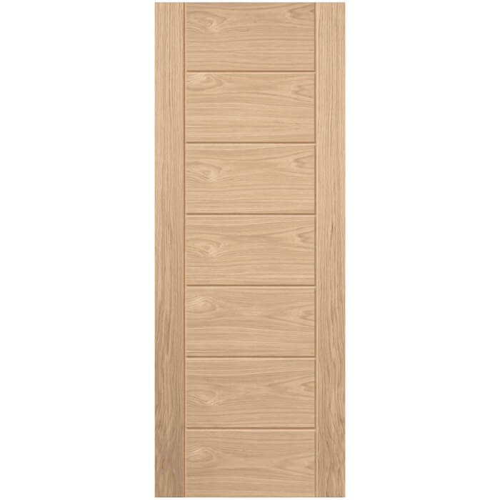 JB Kind Palomino Un-Finished Oak 7-Panels Internal Fire Door