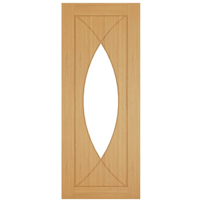 Deanta Amalfi Pre-Finished Oak 4-Panels 1-Lite Internal Glazed Door