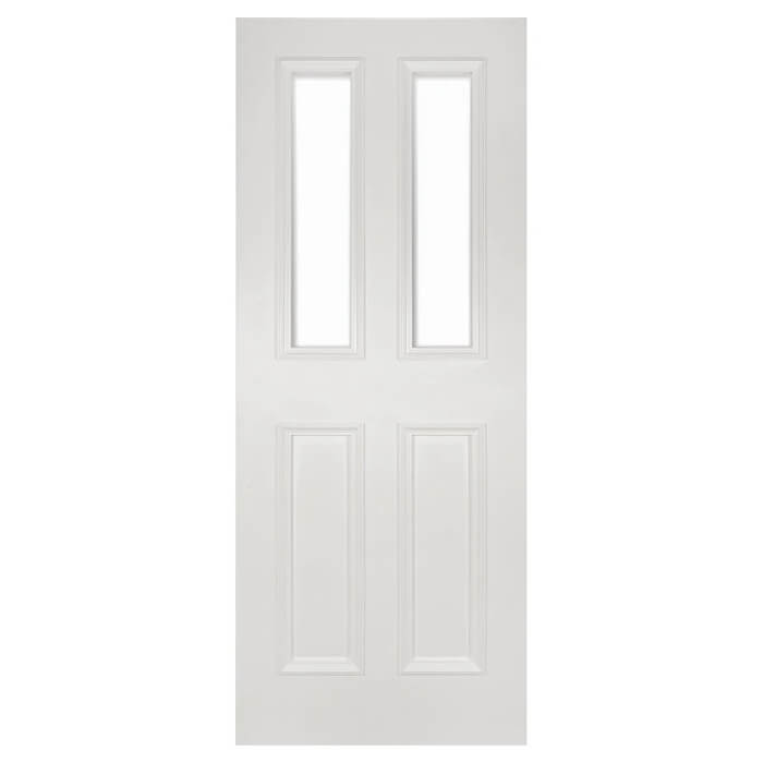 Deanta Rochester White Primed 2-Panels 2-Lites Internal Glazed Door