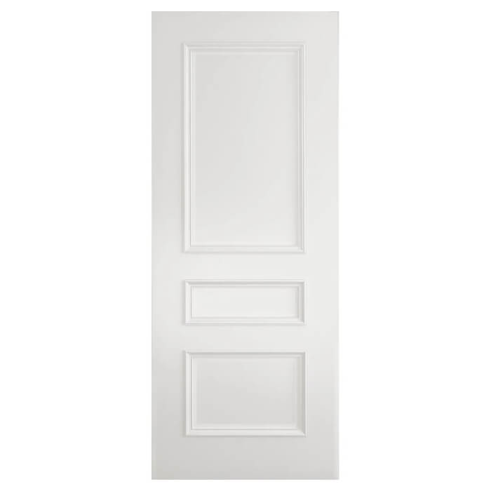 Deanta Windsor White Primed 3-Panels Internal Fire Door