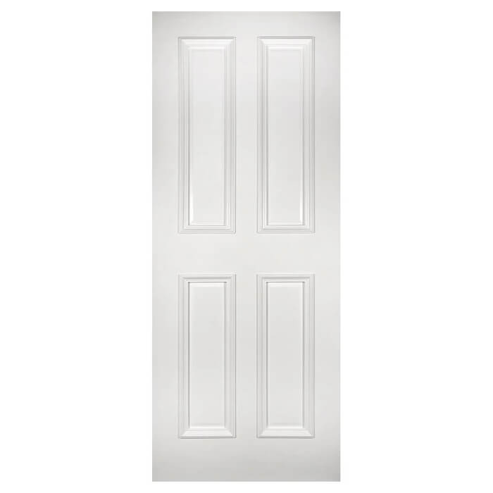 Deanta Rochester White Primed 4-Panels Internal Door