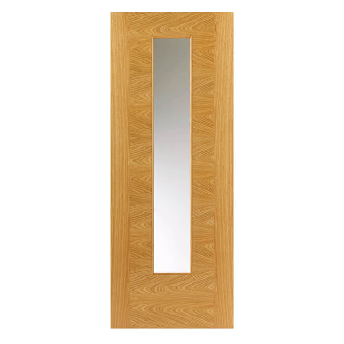 JB Kind Ostria Pre-Finished Oak 1-Panel 1-Lite Internal Glazed Door