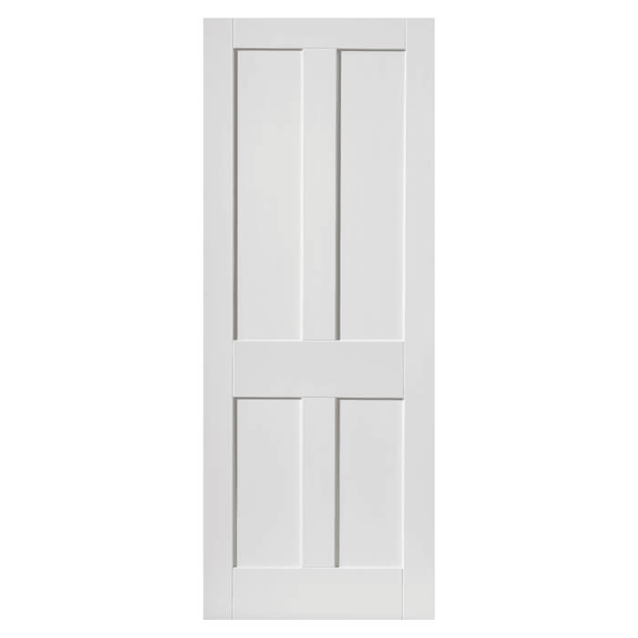 JB Kind Rushmore White Primed 4-Panels Internal Door