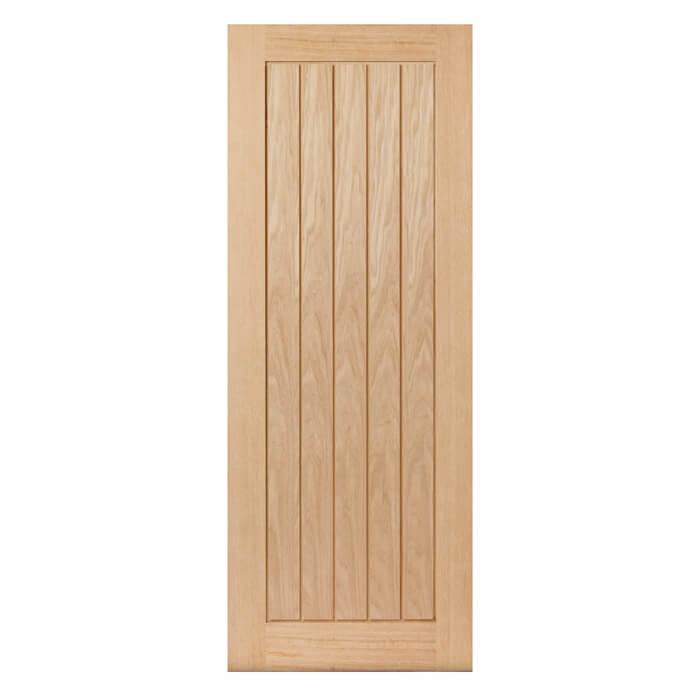 JB Kind Thames Un-Finished Oak 1-Panel Internal Door