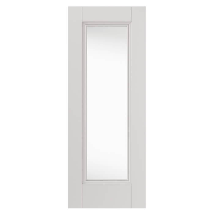 JB Kind Belton White Primed 1-Lite Internal Glazed Door