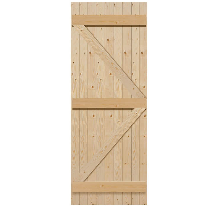 JB Kind Un-Finished Solid Pine External Ledged And Braced Gate