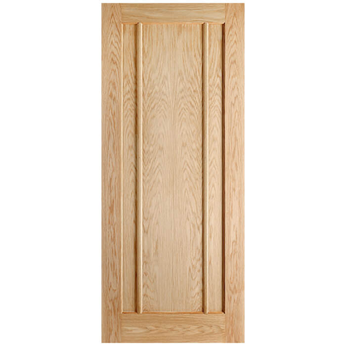 LPD Lincoln Un-Finished Oak 3-Panels Internal Door