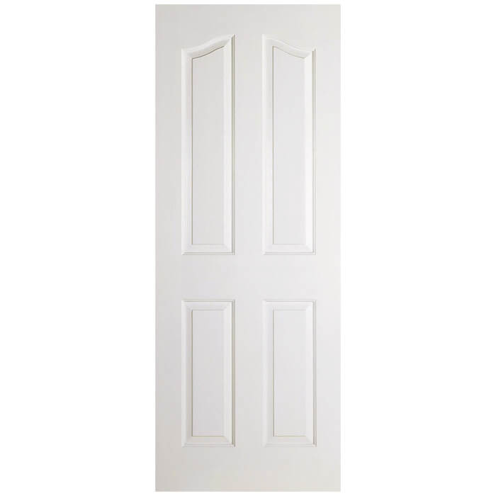 LPD Mayfair White Primed Moulded 4-Panels Internal Door