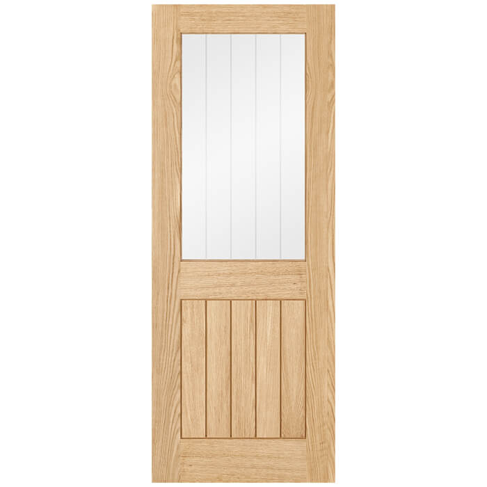 LPD Belize Pre-Finished Oak 5-Panels 1-Lite Internal Glazed Door