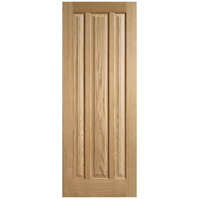 LPD Kilburn Un-Finished Oak 3-Panels Internal Fire Door