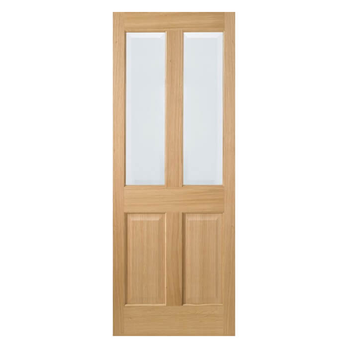 LPD Richmond Pre-Finished Oak 2-Panels 2-Lites Internal Glazed Door