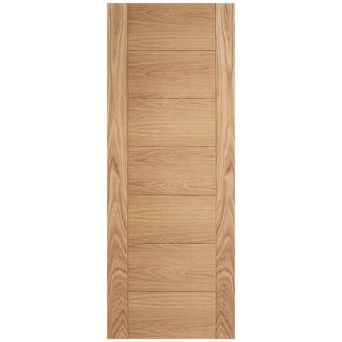 LPD Carini Un-Finished Oak 7-Panels Internal Fire Door