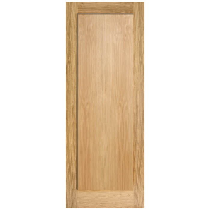 LPD Pattern 10 Un-Finished Oak 1-Panel Internal Fire Door