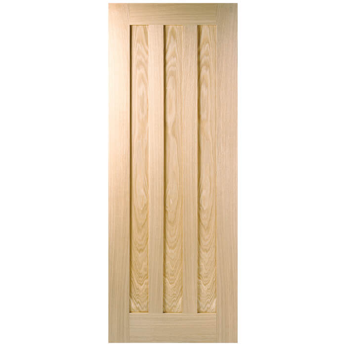 LPD Idaho Un-Finished Oak 3-Panels Internal Door