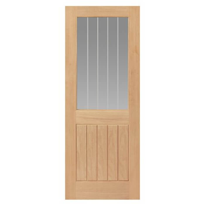 JB Kind Thames Pre-Finished Oak 1-Panel 1-Lite Internal Glazed Door