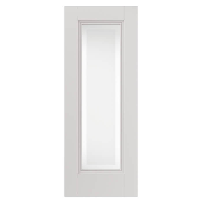 JB Kind Belton White Primed 5-Panels 1-Lite Internal Etched Glazed Door